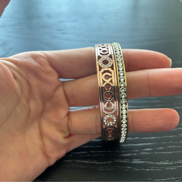 Coach Gold Bangle Bracelets Set - Picture 5 of 6